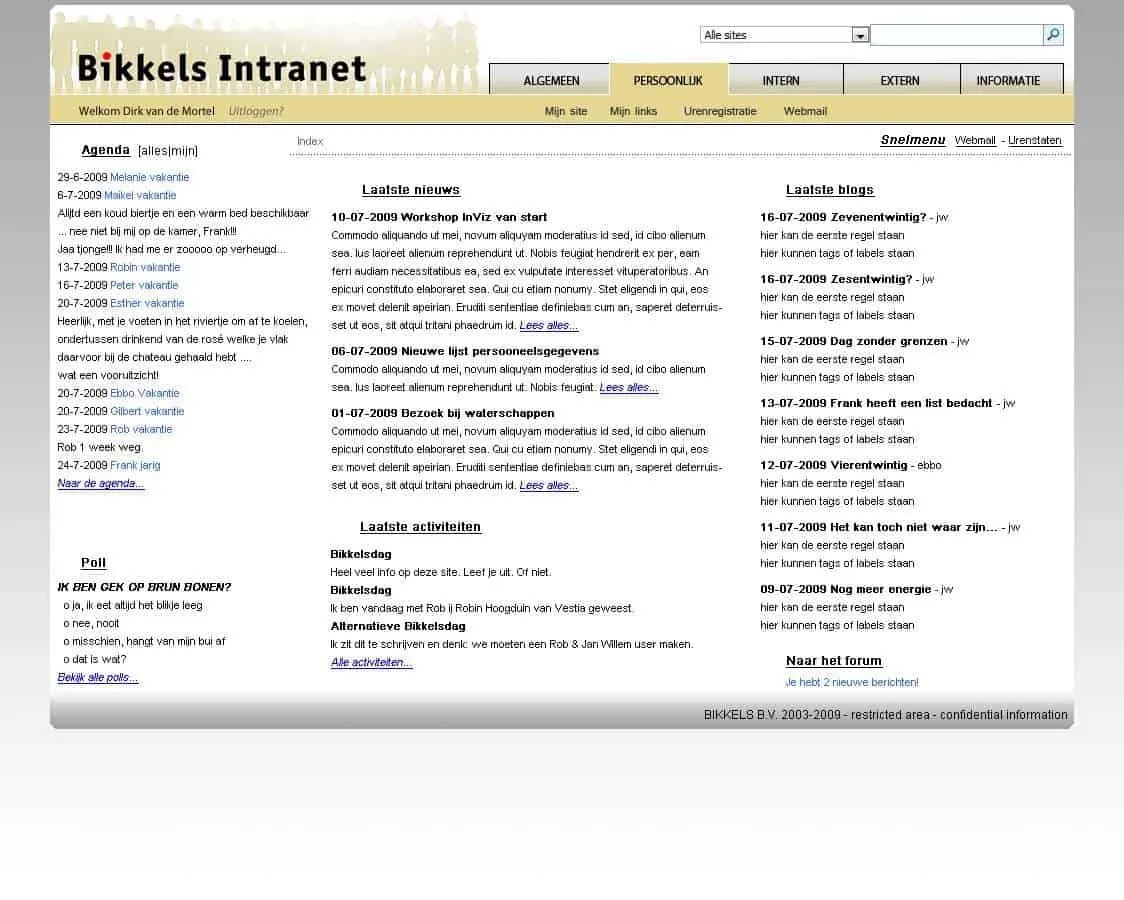 Intranet Bikkels, image 2 of 2