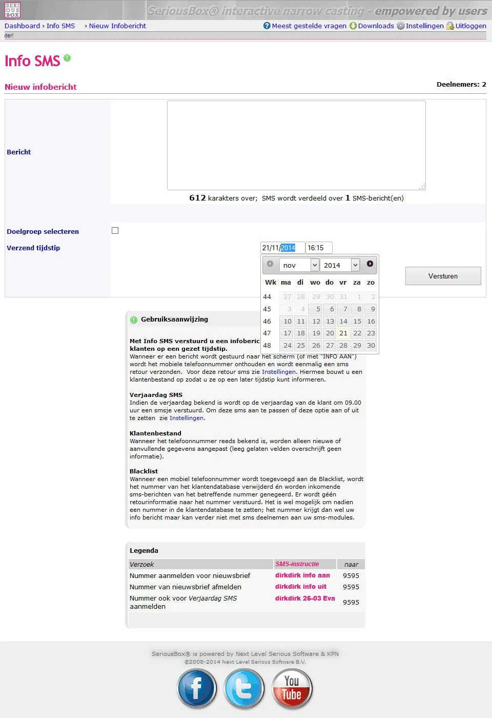 SeriousBox narrowcasting front-end CMS, image 3 of 16