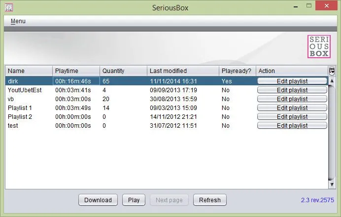 SeriousBox narrowcasting application, image 8 of 9