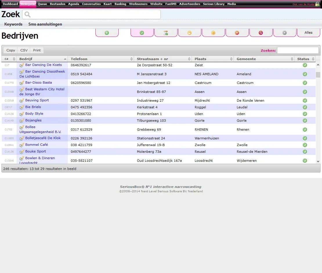 SeriousBox narrowcasting CRM, image 3 of 9