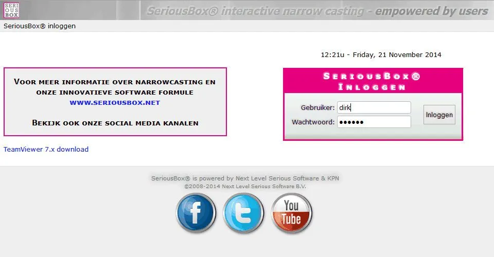 SeriousBox narrowcasting front-end CMS, image 15 of 16